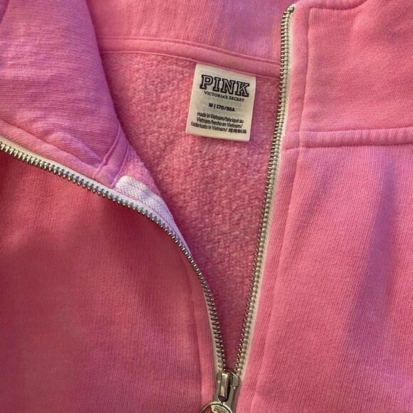 COPY - Tie Dye Quarter Zip Sweatshirt by Pink Sz M/L oversized - Picture 3 of 4